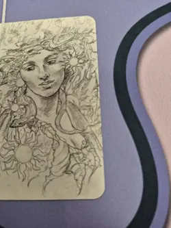 Sorcery the Contested Realm Beta Avatar Of Fire Sketch Card Curio NM - Image 3