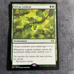 MTG - Sylvan Anthem - Modern Horizons 2 - LP MAGIC CARD - Image 1