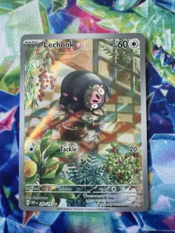 Pokemon TCG Lechonk Card 209/197 Obsidian Flames Illustration Rare - Image 1