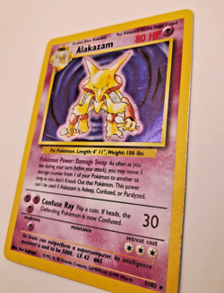 Alakazam 1/102 Holo Rare Base Set Pokemon Card WOTC 1999 Vintage MP - Image 3