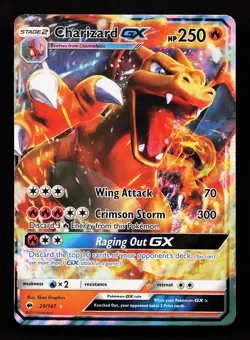 Charizard GX 20/147 GX Rare Burning Shadows Pokemon Card - Image 1