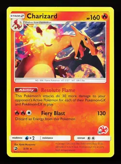 Charizard - 3/70 (#39 Charizard Stamped) 003/070 Battle Academy Pokemon Card - Image 1
