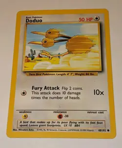 Pokemon Card Base Set Doduo 48/102 NM - Image 1