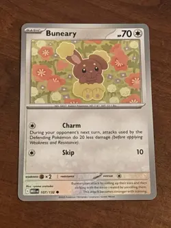 Buneary - 107/132 - Common Mega Evolution Pokemon Card - Image 1