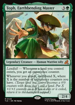Toph, Earthbending Master - 145 - NM - Avatar: The Last Airbender - MTG - Image 1