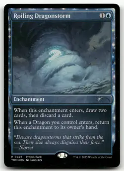 Roiling Dragonstorm #421 (Foil) (NM) Tarkir Dragonstorm PPTDM Magic MTG - Image 1