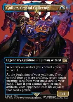 Light Play, English MTG Foil Golbez, Crystal Collector - Surge Foil - Borderless - Image 1