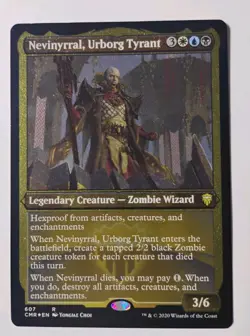 Foil Etched Nevinyrral, Urborg Tyrant MTG, Commander Legends, NM - Image 1