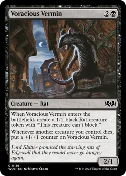 Voracious Vermin 116 - REGULAR - NM - Wilds of Eldraine - Image 1