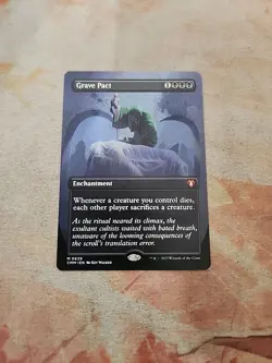 Grave Pact Borderless Commander Masters MTG NM - Image 1