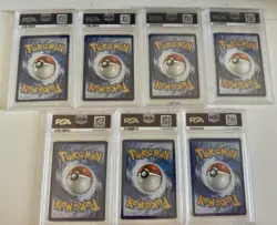 Lot Of 7 PSA 9 Graded POKEMON Slabs, Mix Lot- CHARIZARD GX, Magmar. - Image 5