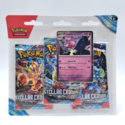 Pokemon Scarlet & Violet Stellar Crown 3-Pack Blister - Image 1