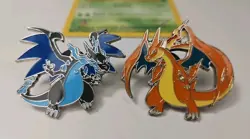 Pokemon Mega Charizard X & Y Enamel Pin Set - Lot A - Image 1