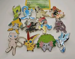 Pokemon Legendary 12 Enamel Pin Set Arceus Groudon Mew Darkrai Shaymin - Lot G - Image 1