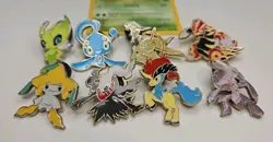 Pokemon Legendary 12 Enamel Pin Set Arceus Groudon Mew Darkrai Shaymin - Lot G - Image 3