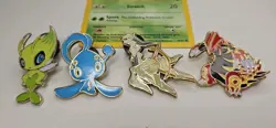 Pokemon Legendary 12 Enamel Pin Set Arceus Groudon Mew Darkrai Shaymin - Lot G - Image 4