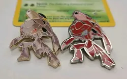 Pokemon Genesect & Shiny Genesect Enamel Pin Set - Lot H - Image 1