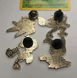 Pokemon 4 Mixed Enamel Pin Set Arceus Zoroark Keldeo Mimikyu - Lot K - Image 2