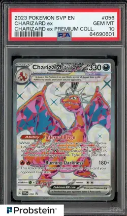 2023 Pokemon SVP EN Premium Coll #056 Charizard Ex PSA 10 GEM MINT - Image 1