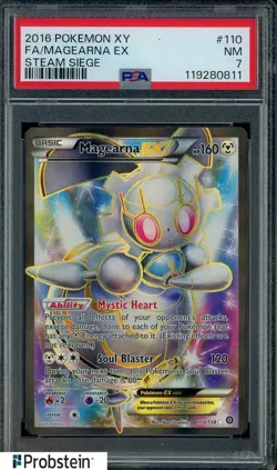 2016 Pokemon XY Steam Siege #110 Magearna Ex FA PSA 7 NM - Image 1