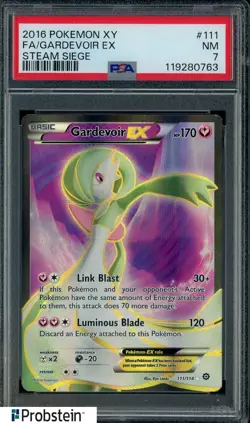 2016 Pokemon XY Steam Siege #111 Gardevoir Ex FA PSA 7 NM - Image 1