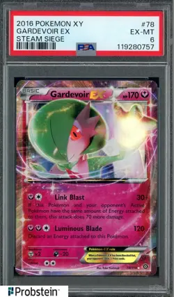 2016 Pokemon XY Steam Siege #78 Gardevoir Ex PSA 6 EX-MT - Image 1