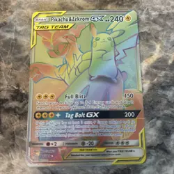 2019 Pokemon Sun & Moon - Team Up Pikachu & Zekrom-GX #184 Light Play - Image 1