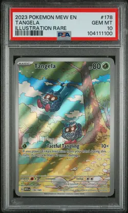 2023 POKEMON MEW EN-151 ILLUSTRATION RARE #178 TANGELA PSA 10 - Image 1