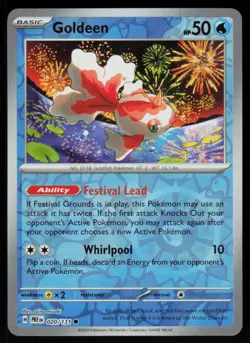 Goldeen 020/131 Common Prismatic Evolutions Pokemon Reverse Holo Near Mint - Image 1