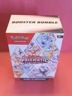 Pokemon Scarlet & Violet Prismatic Evolutions Booster Bundle Factory Sealed 6pks - Image 2
