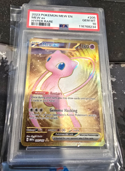 Hyper Rare PSA 10 GEM MINT Mew EX 205/165 Scarlet Violet Pokemon 151 English - Image 1