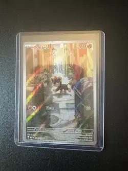 Pokemon Litleo 139/132 Mega Evolution Full Art Ultra Rare Holo w/ Top Loader - Image 1