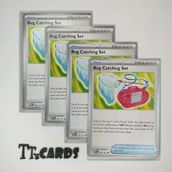 Bug Catching Set 102/131 x4 Playset 4x Pokemon TCG SV Prismatic Evolutions PRE - Image 1