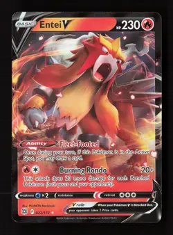 Entei V 022/172 Holo V Rare Brilliant Stars Pokemon Near Mint - Image 1