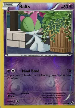 Ralts 59/113 Common Legendary Treasures Pokemon Reverse Holo Lightly Played - Image 2
