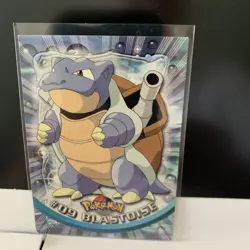 Topps Pokemon TV Animation Series 1 Blastoise #9 Blue Logo LP - Image 1