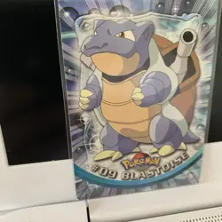 Topps Pokemon TV Animation Series 1 Blastoise #9 Blue Logo LP - Image 3