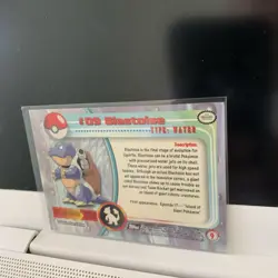 Topps Pokemon TV Animation Series 1 Blastoise #9 Blue Logo LP - Image 5