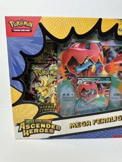 Pokemon TCG: Mega Evolution Ascended Heroes Mega Feraligatr ex Box New & Sealed - Image 2