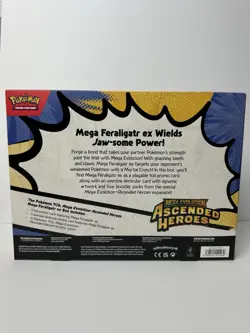 Pokemon TCG: Mega Evolution Ascended Heroes Mega Feraligatr ex Box New & Sealed - Image 4