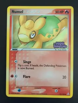 Numel 72/110 ex Holon Phantoms Reverse Holo Stamped Pokemon- LP - Image 1