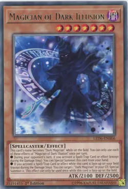 Yugioh Magician Of Dark Illusion LED6-EN006 Rare 1st Edition NM - Image 1