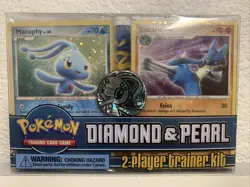 Diamond & Pearl 2 Player Trainer Kit Manaphy Lucario Decks Pokemon ~ NO BOOSTER - Image 1