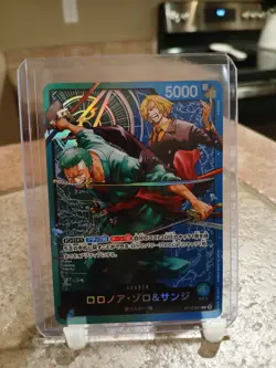 One Piece TCG Roronoa Zoro & Sanji Foil Leader Japanese ST12-001 (US Seller) - Image 1