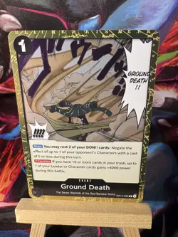 Ground Death Foil OP14-096 The Azure Sea's Seven One Piece English - Image 1