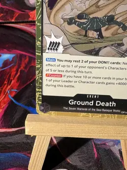 Ground Death Foil OP14-096 The Azure Sea's Seven One Piece English - Image 4
