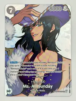 Ms. All Sunday SP OP16 The Time of Battle One Piece TCG English - Image 3
