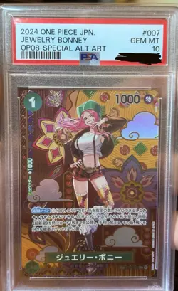 2024 One Piece #7 Jewelry Bonney SP Special Alt Art PSA 10 ST02-007 SP Japanese - Image 1