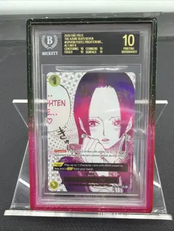 One Piece CCG Boa Hancock You’ll Frighten Me… Beckett 10 Pristine Black Label - Image 1