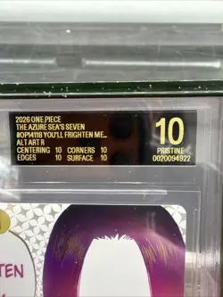 One Piece CCG Boa Hancock You’ll Frighten Me… Beckett 10 Pristine Black Label - Image 3
